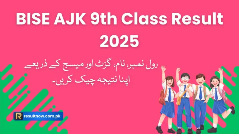BISE AJK 9th Class Result 2025